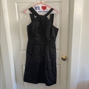 David's Bridal Black Backless Dress